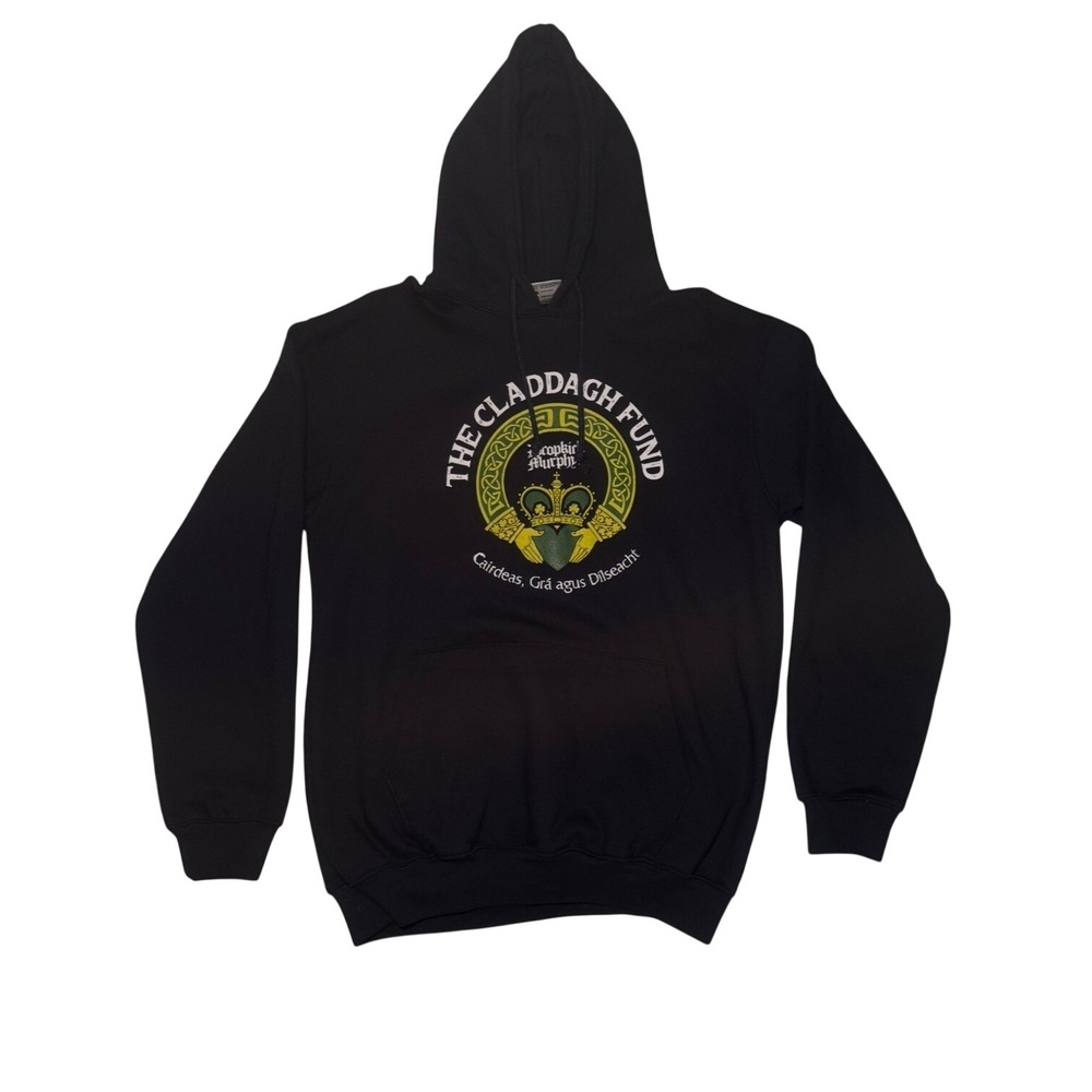 Bayside Dropkick Murphys Claddagh Fund Hoodie Large Black Graphic‎ USA Made